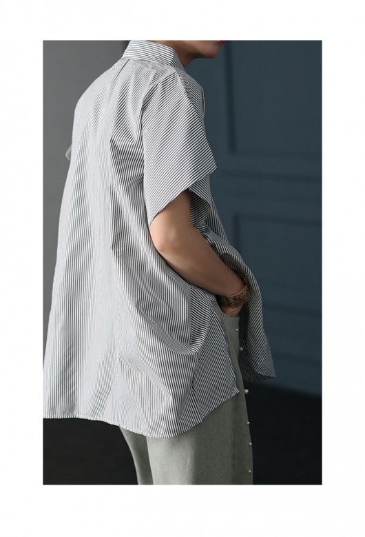 楽天市場】【中古】sacai Embroidered Shirt ストライプシャツ