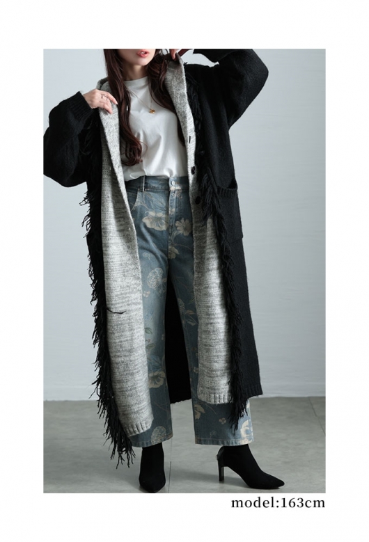 イベントセール】 レディース 大人 モード 大人映えする配色フーディー