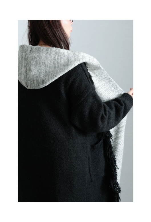 イベントセール】 レディース 大人 モード 大人映えする配色フーディー