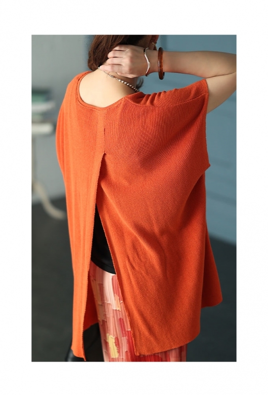 【新品】WAAC ニットスカート　インナーパンツ付き　オレンジ 新品】WAAC ニットスカート インナーパンツ付き オレンジ 新品】WAAC